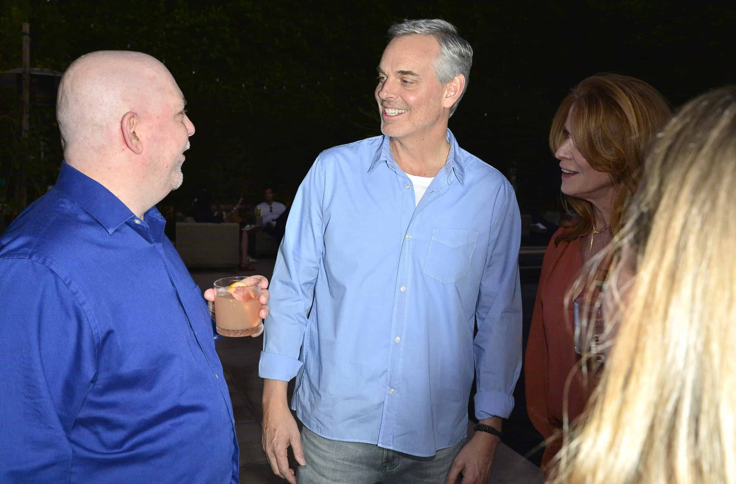 LOS ANGELES, CALIFORNIA - FEBRUARY 09: Colin Cowherd and Ann Cowherd attend the The Volume Anniversary Party on February 09, 2022 in Los Angeles, California.