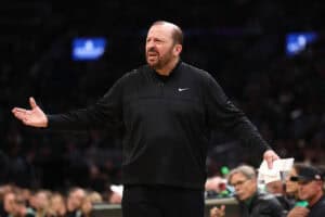 New York Knicks v Boston Celtics - Game One